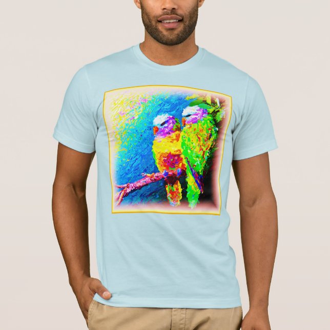 En vibrant och Glatt regnbåge. Köp nu T Shirt (Framsida)