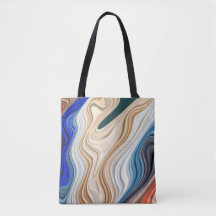 En vibrerande, färglös väska från mönster till väs