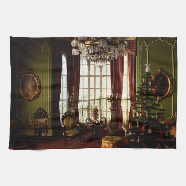 En Victorian-jul - kökshandduk (Horisontell)