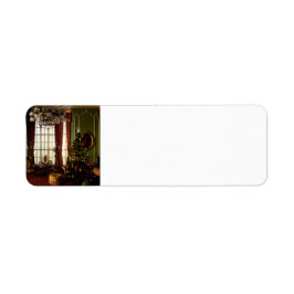 En Victoriansk jul - adressetikett för retur Returadress Etikett