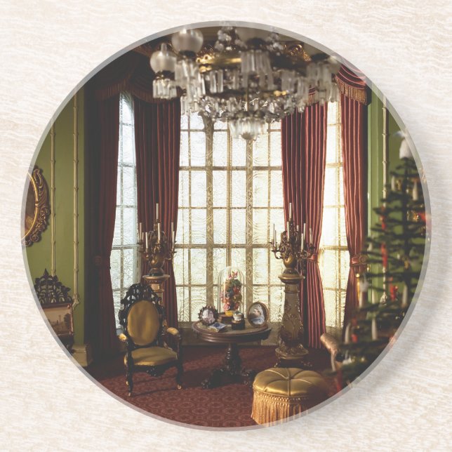 En Victoriansk jul - Sandstone Underlägg (Framsidan)