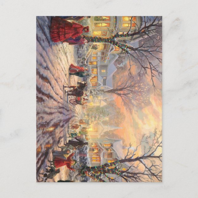 En Victoriansk jul Vykort (Framsida)