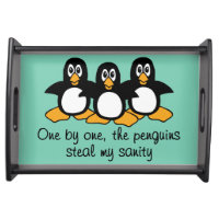 En vid en den roliga ordstävdesignen för pingvin