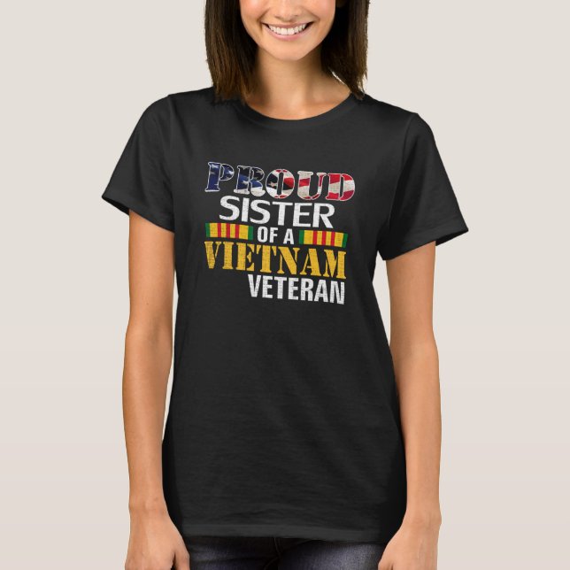 En vietnamesisk veteran för veterandagen t shirt (Framsida)