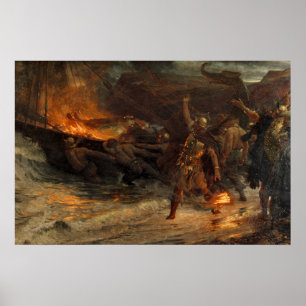 En Viking Frank Dicksee 1893 Poster