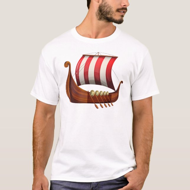 En vikings frakt t shirt (Framsida)