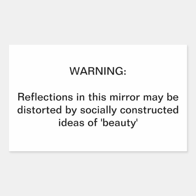 En viktig påminnelse rektangulärt klistermärke (Framsida)