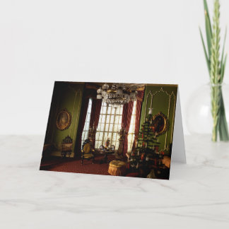 En viktoriansk jul - tom julkort kort