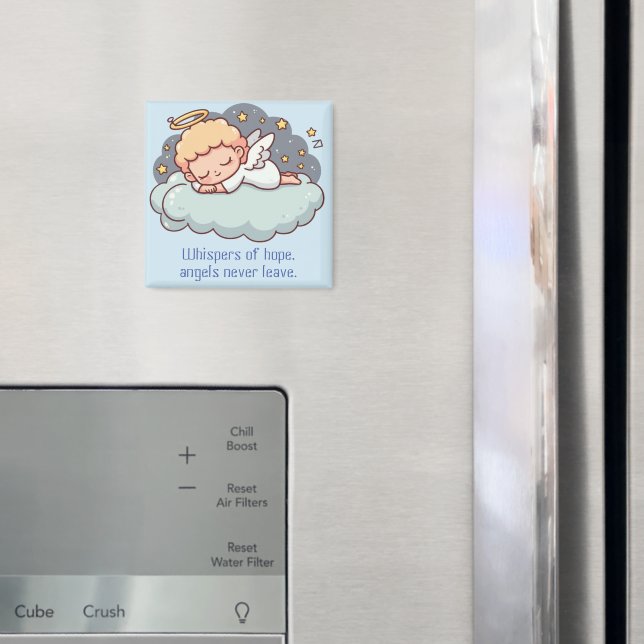 En vilande ängel magnet (In Situ (Fridge))
