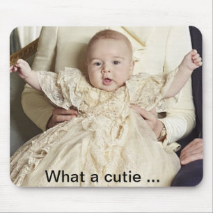 En vilken cutieChristening Mousepad Musmatta