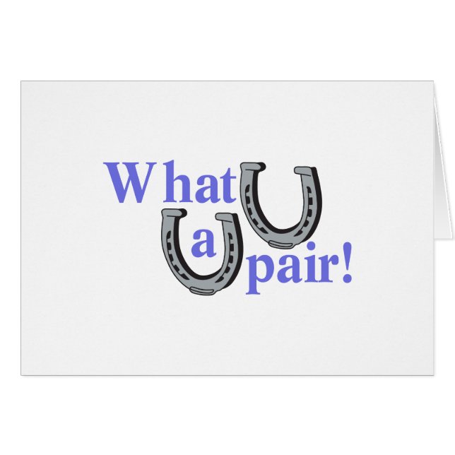 En vilken para! hälsningskort (Framsidan Horizontal)