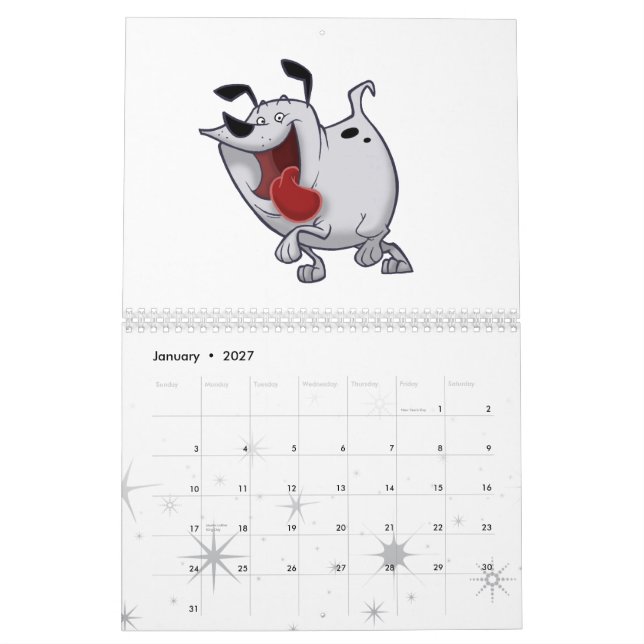"En vilken tecken" väggkalender 2008 Kalender (Jan 2027)