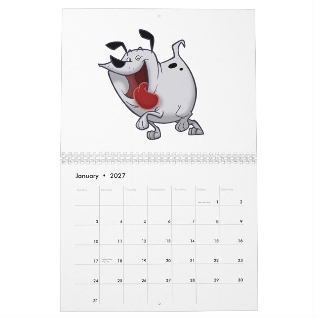 "En vilken tecken" väggkalender 2009 Kalender (Jan 2027)