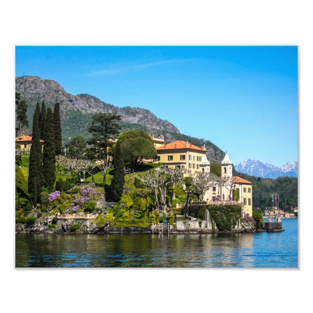 En villa på Sjö Como, Italien - Fotoutskrift Fototryck (Framsidan)