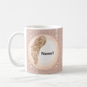 en vinge-ängel kaffemugg