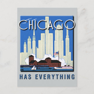 En Vintage Chicago Update Vykort