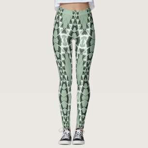 En vintage grönt mönster "Ratti_Kreativ_Arts" Leggings