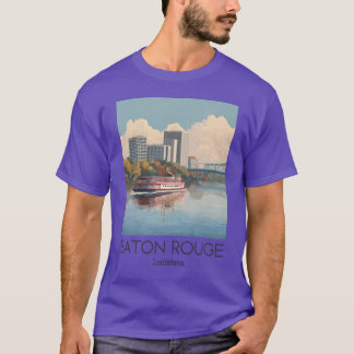 En Vintage illustration av Baton Rouge Oversized T Shirt