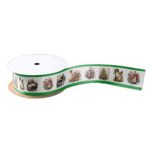 En Vintage Musical Jul Ribbon