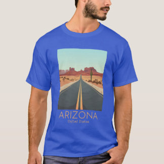 En vintage resillustration av Arizona USA T Shirt