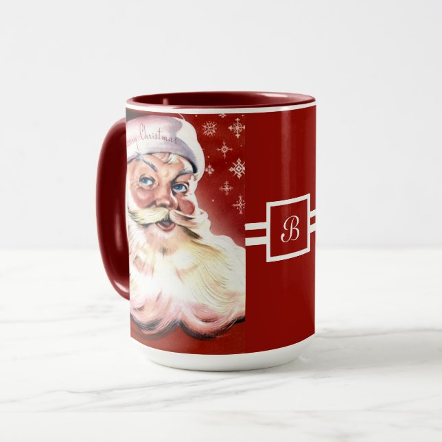 En vintage Santa Mugg (Framsida vänster)