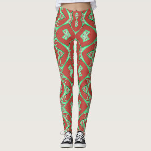 En vintage struktur struktur "Ratti_Kreativ_Arts" Leggings