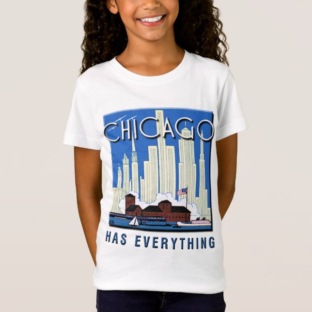 En vintageChicago uppdatering Tee (Framsida)