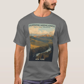 En vintageillustration av Hudson Highlands State P T Shirt