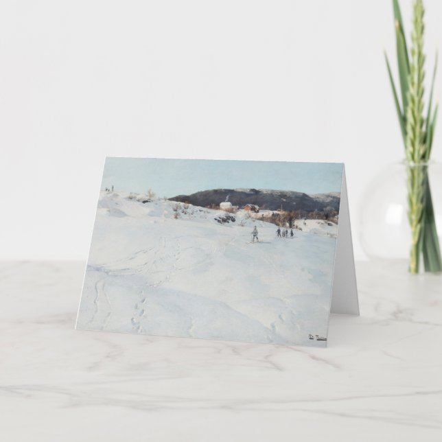 En vinter dag i norgen, 1886 kort (Framsida)
