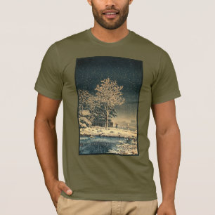 En vinterdag på Sumidafloden i Japan T Shirt