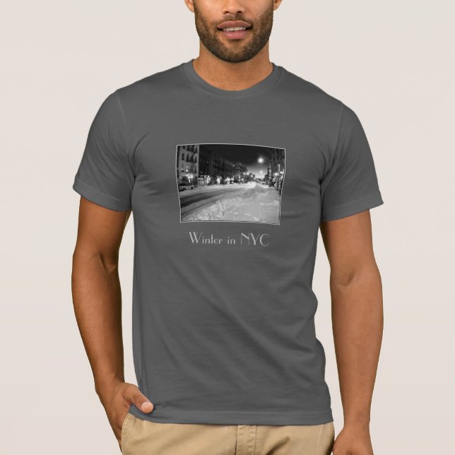 "En vinternatt i staden" Vuxen T-Shirt (Framsida)