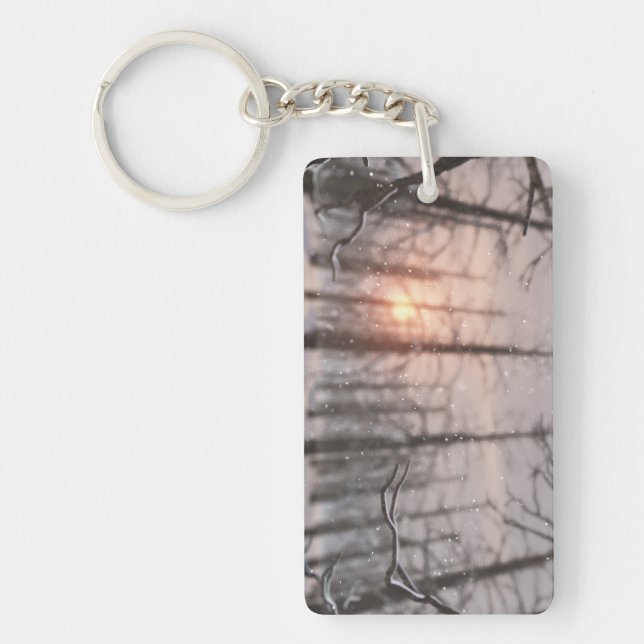 En vinternatts Dream Acrylic Keychain Nyckelring (Framsidan)