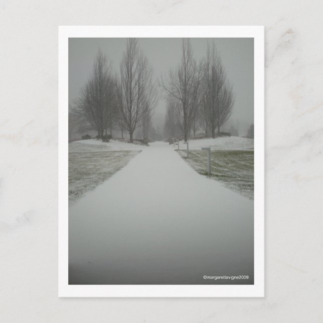 En vinters Väg.... Vykort (Framsida)