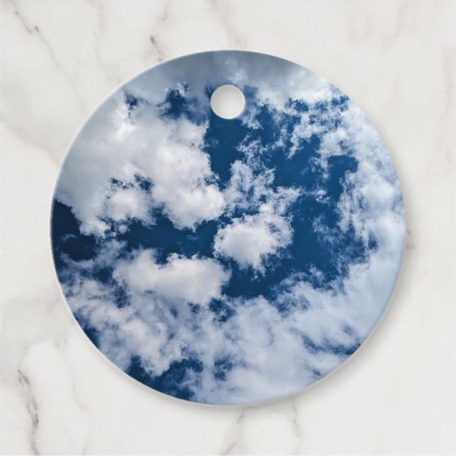 En virvel i molnen gåvor etiketter (Framsida)