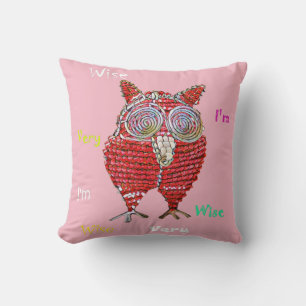 En vis ugglepillow kudde