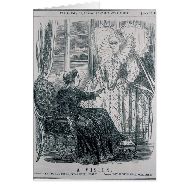 En vision, 1868 hälsningskort (Framsidan)