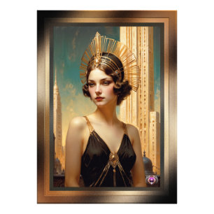 En vision av artikel Deco Elegance AI Art av Xzend Fototryck