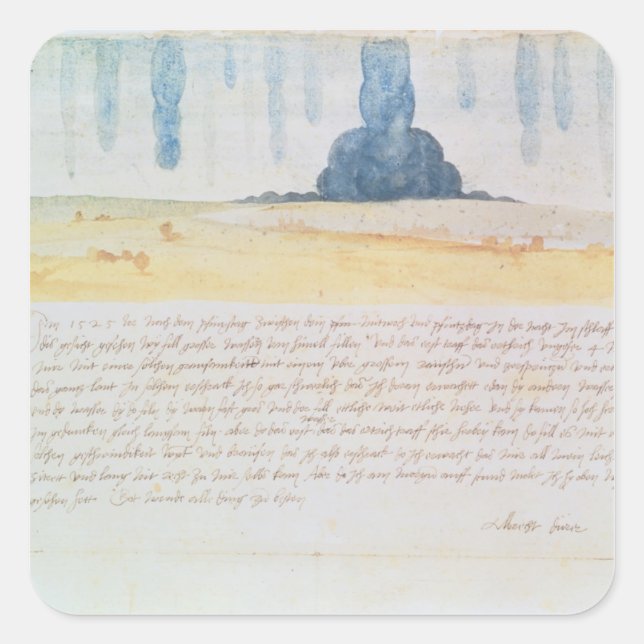 En vision fyrkantigt klistermärke (Framsida)