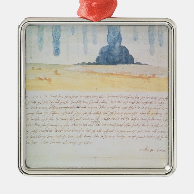 En vision julgransprydnad metall (Framsidan)