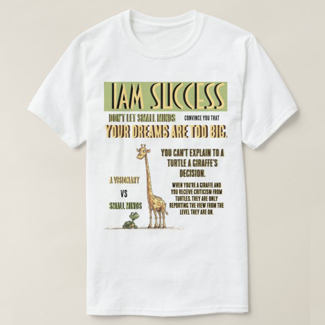 EN VISIONÄR T SHIRT (Design framsida)