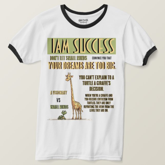 EN VISIONÄR T SHIRT (Design framsida)