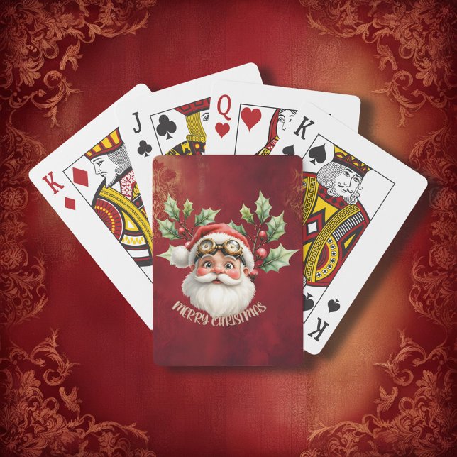 En viskös steampunk Jultomten Casinokort (Skapare uppladdad)