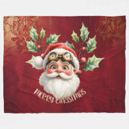 En viskös steampunk Jultomten Fleecefilt