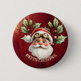 En viskös steampunk Jultomten Knapp