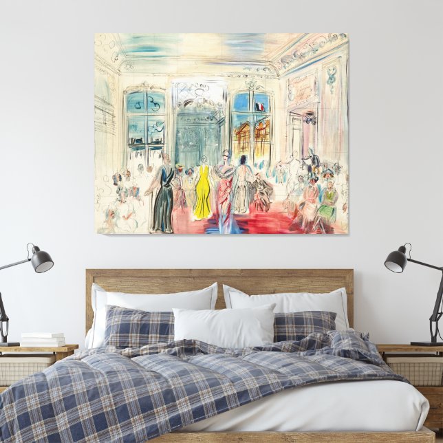 En visning hos Schiaparelli Canvastryck (Insitu (sovrum))