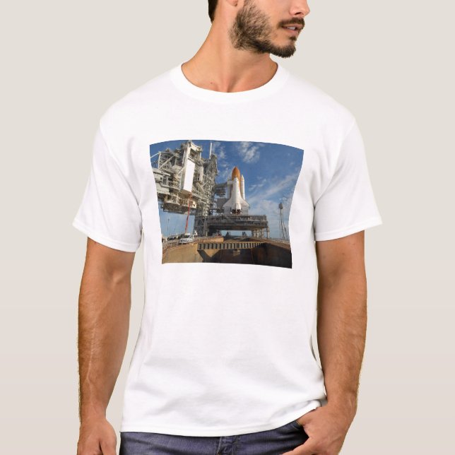 En visningslucka för rymdfärgsatlantis på startpla tee shirt (Framsida)