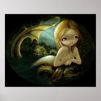 En viss ljussken - Sjöjungfru Art PRINT Poster