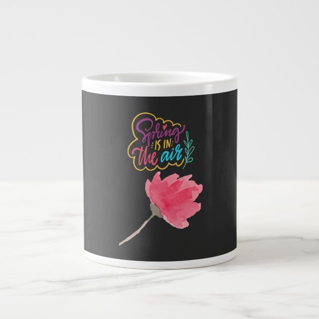 En visuell serie om våren jumbo mugg (Framsidan)
