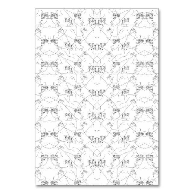 En visuellt tilltalande design som visar en blandn bordsnummer (Framsidan)