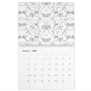En visuellt tilltalande design som visar en blandn kalender